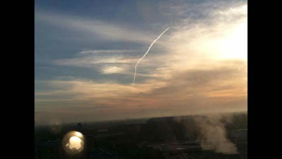 A viewer submitted this photo of the light this...